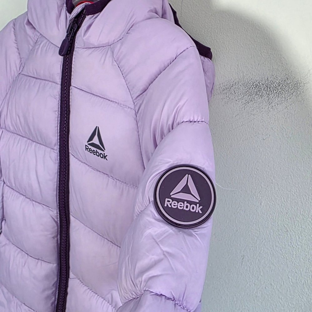 Reebok Kids Lavender Puffer Coat 3T NEW - Picture 3 of 11